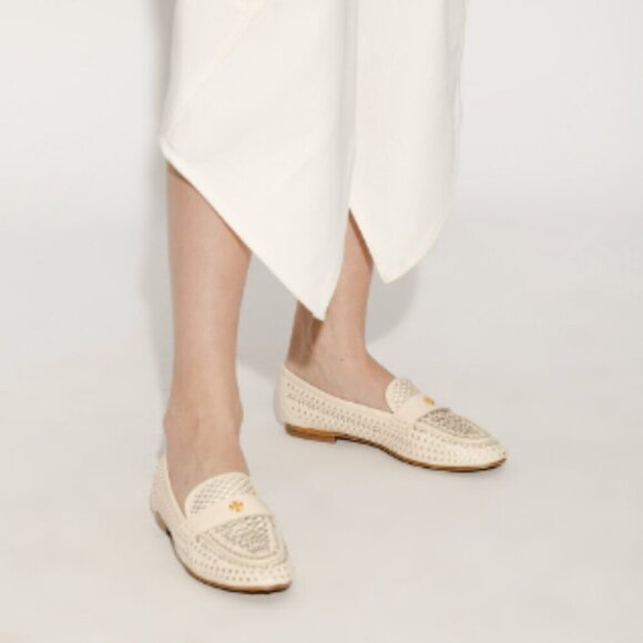 NWT! NEW! Tory Burch Georgia Loafers - Intrecciato Goat Leather Braided Accents - Picture 10 of 10